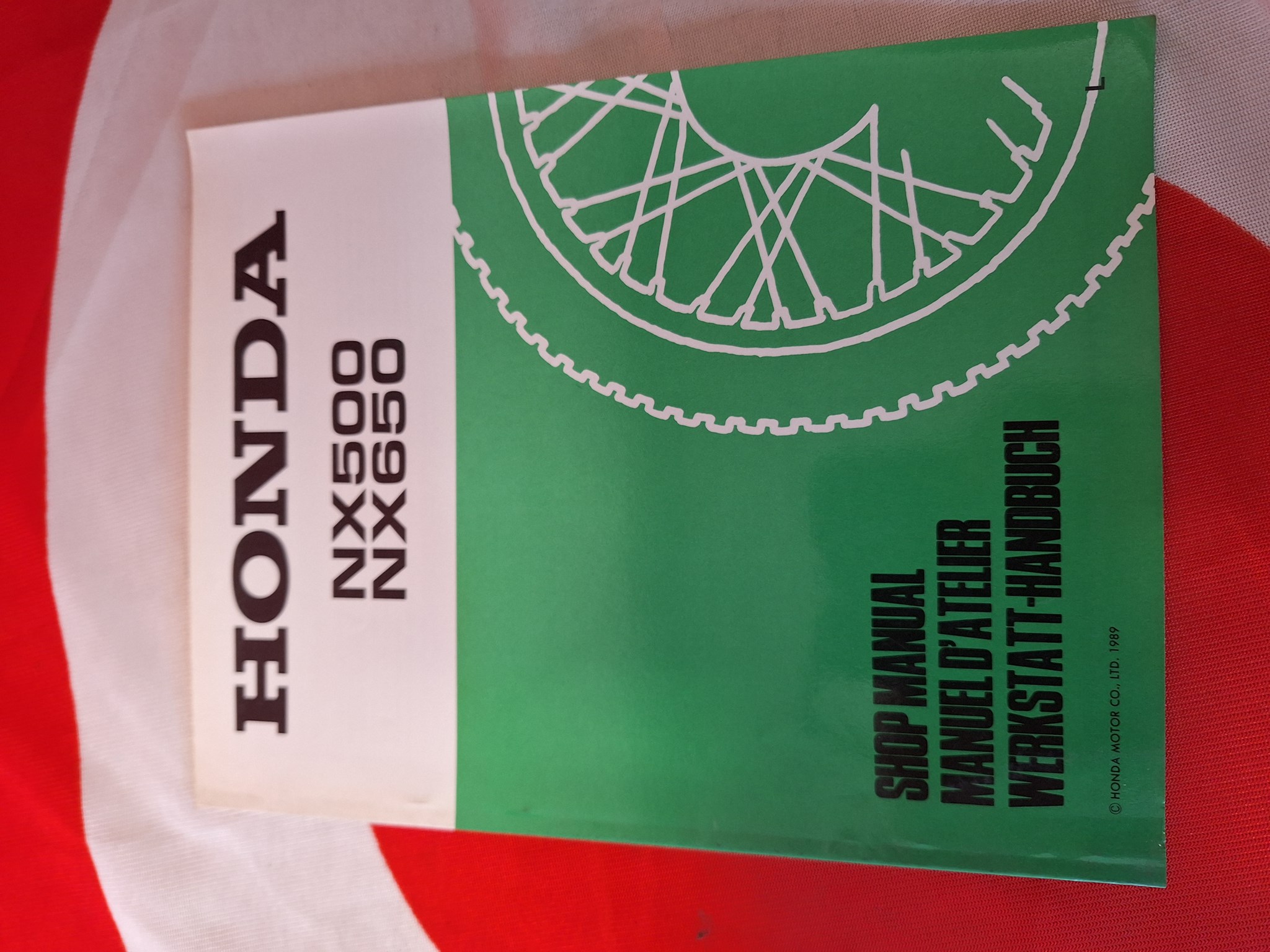 Picture of Werkstatthandbuch Nachtrag Honda  NX500 650
